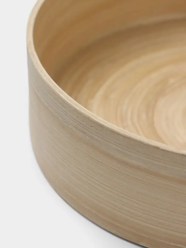 Банка для сыпучих продуктов, 16&times;16&times;7.5 см, бамбук