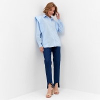 Блузка женская MINAKU: Casual Collection цвет голубой, р-р 50