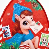 Рюкзак детский «Новогодняя почта»лошадь, 23×20.5 см