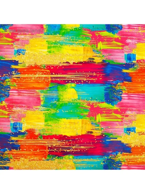 Бумага упаковочная глянцевая &laquo;Мазки&raquo;, 100 х 70 см