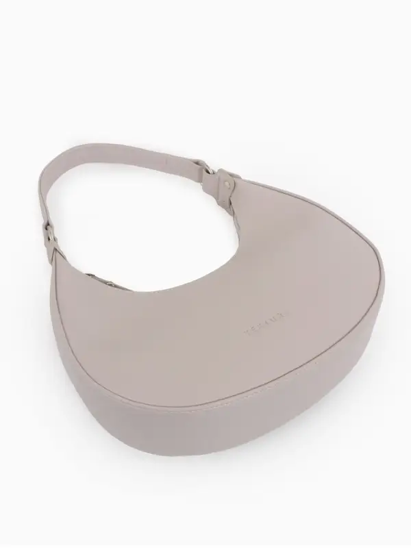 Сумка женская багет TEXTURA на молнии, 28&times;6.5&times;15 см, тёмно-бежевая