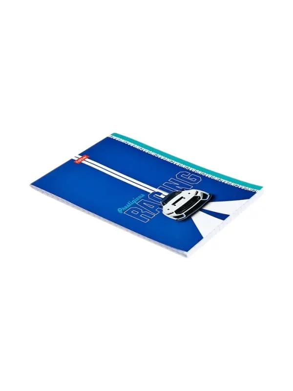 Блокнот А6, 32 листа в клетку на скобе Hatber &laquo;Престижные гонки&raquo;, обложка мелованныя бумага, глянцевая ламинация, блок офсет, МИКС 8 видов