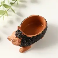 Подставка для мелочей "Ежик" 5х10х5 см, гипс, мультиколор