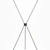 Стойка-стенд рекламный "Паук" для баннера 80х180 см, цвет чёрный