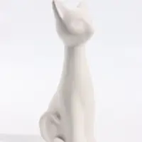 Фигурка декоративная &laquo;Кошка-Нефертити&raquo;, неокрашенная, 6.5&times;18 см, белая