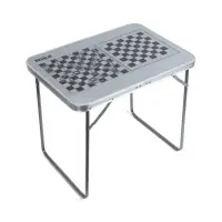 Стол туристический складной, 70&times;50&times;60 см, пластик, цвет металлик с принтом шахматная доска