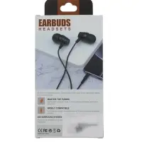 Наушники проводные SY-009, вакуумные, микрофон, Jack 3.5 мм, чёрные