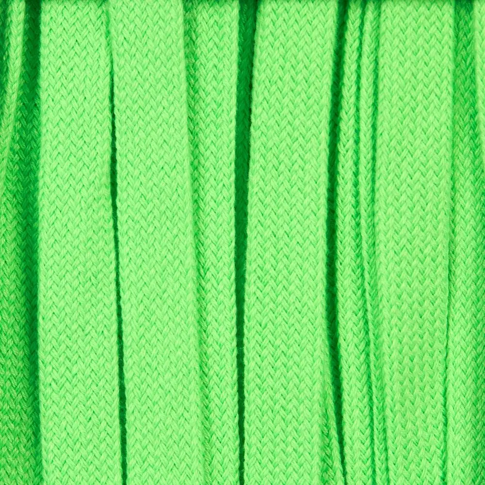 Плоский шнур Cord XL, зеленый неон, 160 см