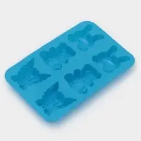 Форма для выпечки Доляна &laquo;Животные. Зоопарк&raquo;, силикон, 26&times;17 см, 6 ячеек (7.2&times;6.4 см), МИКС