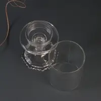 Стеклянный подсвечник на 1 свечу &laquo;Бокал на ножке&raquo;, прозрачный, 18&times;8.5&times;5 см