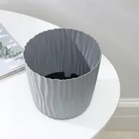 Кашпо для цветов со вставкой «Волна», 2 л, d=16 см, h=13,5 см, цвет серый Кашпо для цветов со вставкой «Волна», 2 л, d=16 см, h=13,5 см, цвет серый