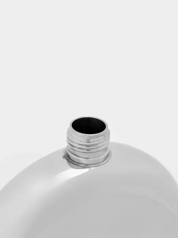 Фляжка для алкоголя Мастер К,150 мл, армейская, нержавеющая сталь, круглая, серебристая