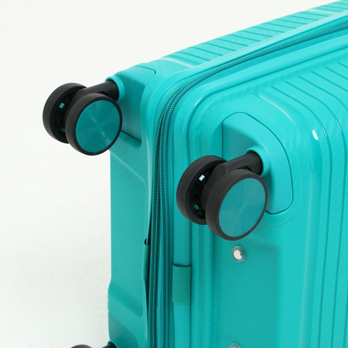 Чемодан малый 47 л (S) Bagvoyage, отдел на молнии, с расширением, кодовый замок, 4 колеса, цвет бирюзовый Чемодан малый 47 л (S) Bagvoyage, отдел на молнии, с расширением, кодовый замок, 4 колеса, цвет бирюзовый