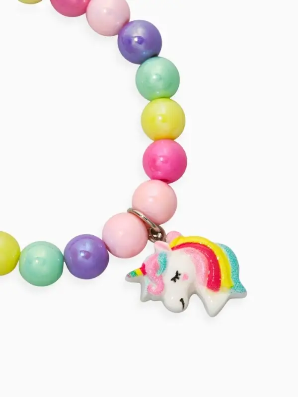 Браслет детский набор 3 шт. "Выбражулька" единорог, силиконовый, разноцветный