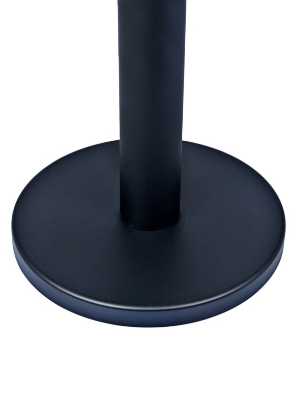 Стойка ограждения черн с вытяжной лентой-280см КРАСНАЯ,высота-90см,d- 6см,напольный d-32см