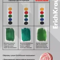 Гуашь 12 цветов ErichKrause Prima Cat, 17 мл