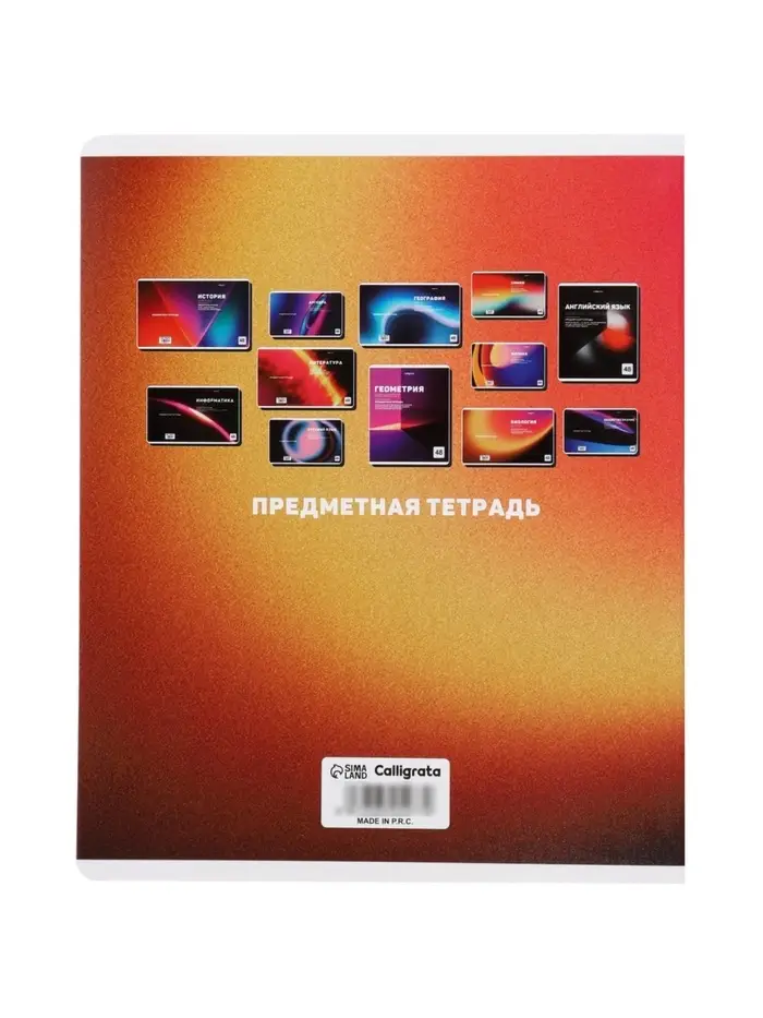 Комплект 12 предметных тетрадей 48 листов, справочная информация, 60гр, Отражения