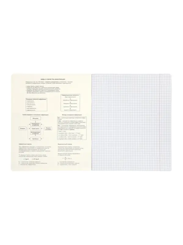 Комплект 12 предметных тетрадей 48 листов, справочная информация, 60гр, Пастель классика