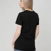 Футболка женская T-bolka Lady, черная, размер S
