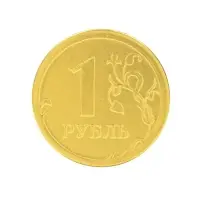 Монеты шоколадные в банке &laquo;Рубль&raquo;, 6 г