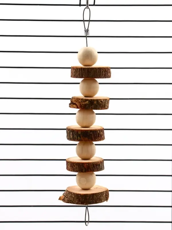 Игрушка для птиц и грызунов Игрушка для птиц и грызунов "Погрызушка" из дерева, 21 х 2 см