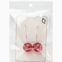 Серьги пластик &laquo;Ягодка&raquo;, черешня, красные в золоте