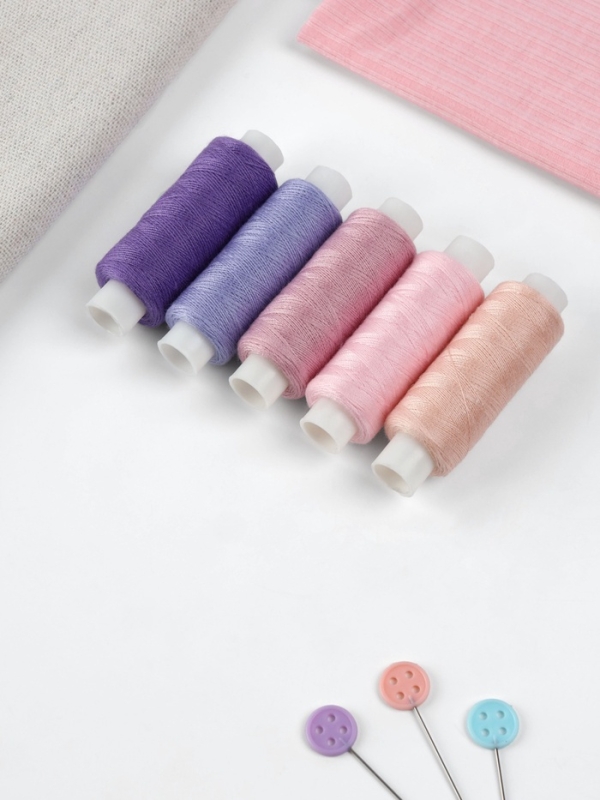 Набор ниток 5шт 40S/2 200м 100% полиэстер Сиреневое настроение Набор ниток 5шт 40S/2 200м 100% полиэстер Сиреневое настроение