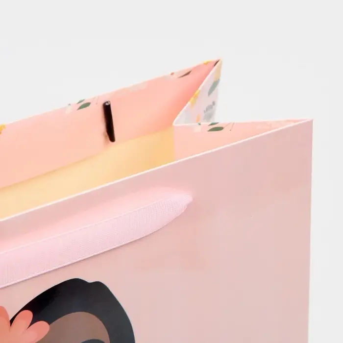 Пакет подарочный ламинированный, упаковка, «Ты красивая», радужная голография, ML 23 х 27 х 11.5 см