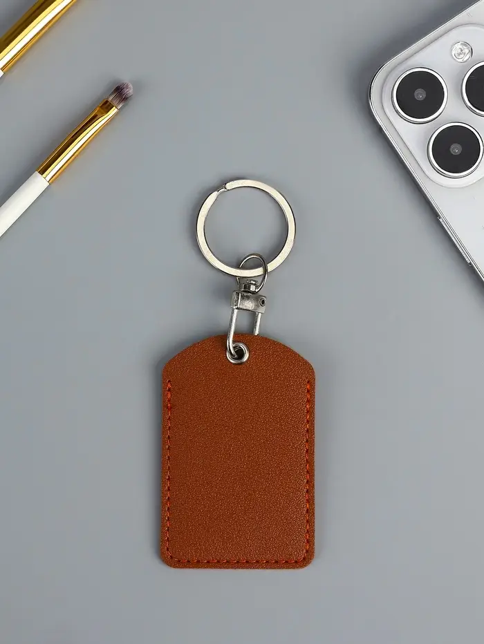 Брелок чехол для магнитных ключей, прямоугольный, рыжий 4,5х7 см
