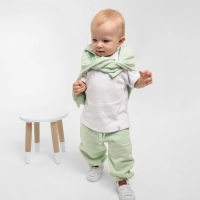 Толстовка детская MINAKU: Basic Line BABY, цвет шалфей, рост 80-86