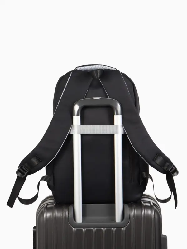 Рюкзак школьный, &laquo;Уставший кот&raquo;, 5 карманов, 2 отделения, 31&times;13.5&times;45 см, чёрный