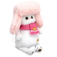 Мягкая игрушка &laquo;Кошечка Ли-Ли&raquo;, в меховой шапке и шарфе, 24 см