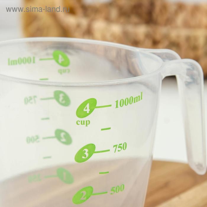 Стакан мерный «Колор», 1000 мл, 17×11,5×14 см, цвет МИКС Стакан мерный «Колор», 1000 мл, 17×11,5×14 см, цвет МИКС