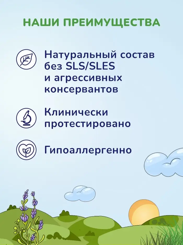 Шампунь-пенка детский AQA baby, 250 мл