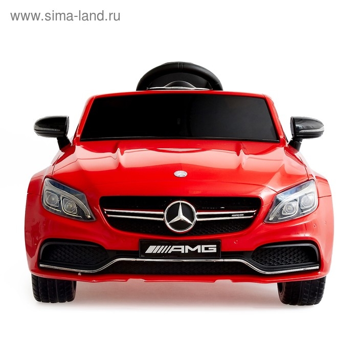 Электромобиль MERCEDES-BENZ C63 S AMG, EVA колёса, цвет красный Электромобиль MERCEDES-BENZ C63 S AMG, EVA колёса, цвет красный