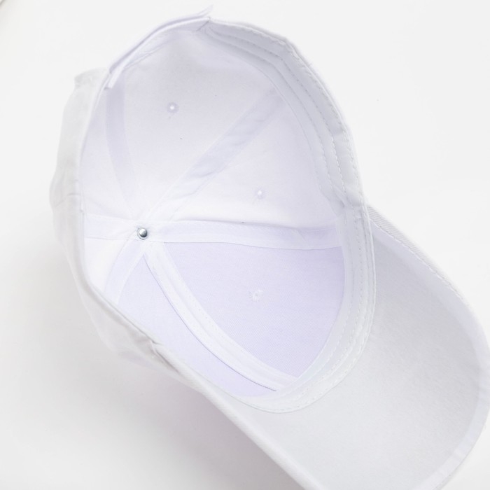 Кепка мужская однотонная MINAKU цвет белый, р-р 58 Кепка мужская однотонная MINAKU цвет белый, р-р 58