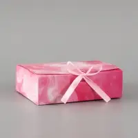 Коробка подарочная складная &laquo;Перламутр&raquo;, 16.5&times;12&times;5 см, с лентой