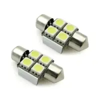 C007 Т11/белый/ (SV8,5/8) 4x5050 SMD 31mm CANBUS, коробка 2 шт.