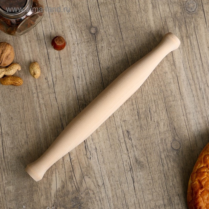 Скалка бочонок, берёза, 30×3,5 см Скалка бочонок, берёза, 30×3,5 см