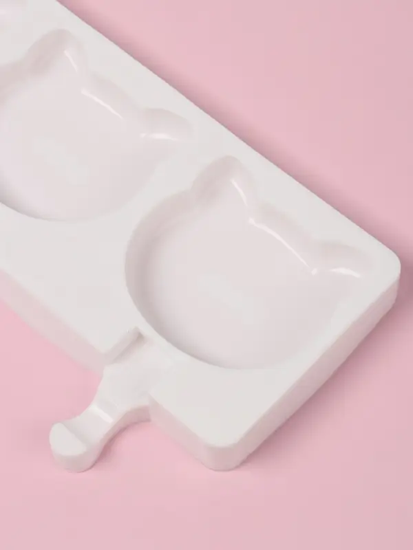 Форма для мороженого &laquo;Коты&raquo;, силикон, 38&times;14.5&times;2.5 см, 4 ячейки, МИКС