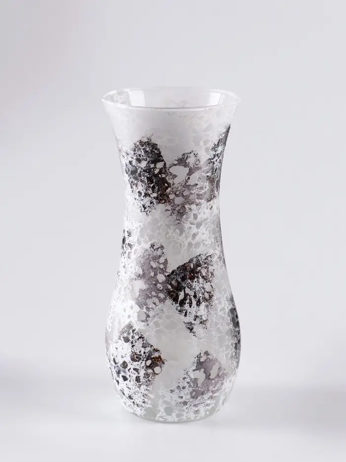 Ваза &laquo;Арианна&raquo;, туман, волна, h=26 см, стекло