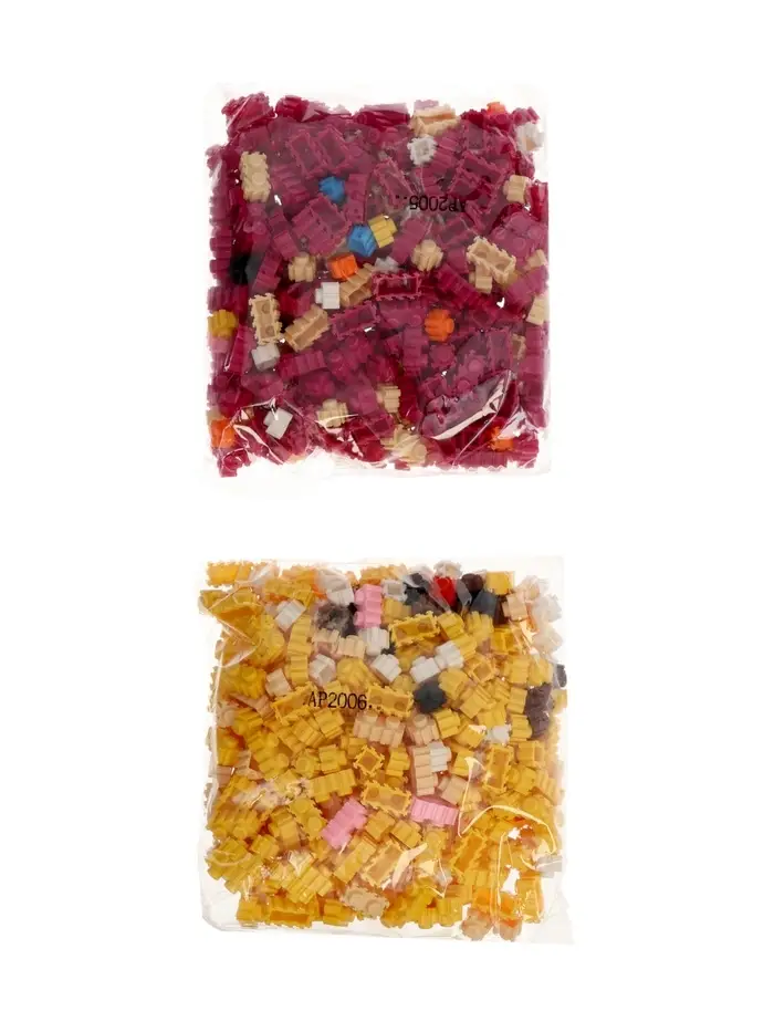 UNICON Конструктор "Mini Blocks", розовый и желтый монстрик