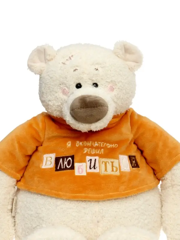 Мягкая игрушка "Медведь Тато в рыжей майке", 37 см ММТато/38/рж