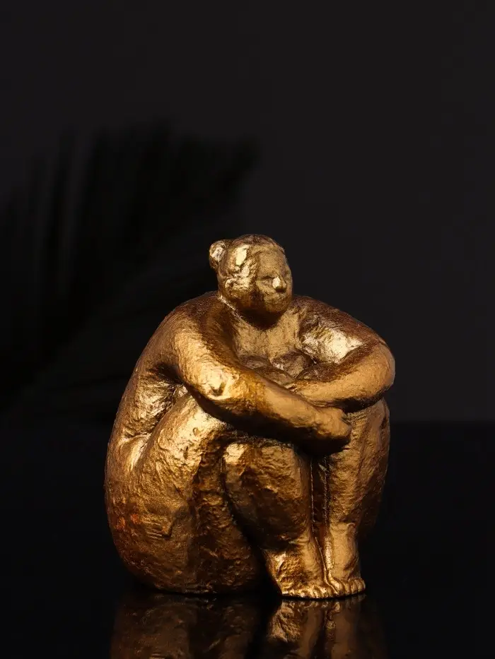 Фигурка гипс &laquo;Дама&raquo;, 9&times;8&times;8 см, под бронзу
