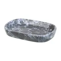 VETTA Мыльница, 13,5x9x2,5 см, керамика, "Космос", мрамор серый