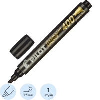 Маркер перманентный PILOT SCA-400-B черный 1-4мм скошенный наконечник