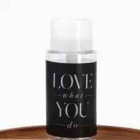 Флакон с помпой Love what you do, 200 мл, чёрный, белый