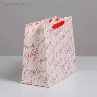 Пакет подарочный новогодний ламинированный &laquo;С Новым годом!&raquo;, ML 27 х 23 х 11.5 см