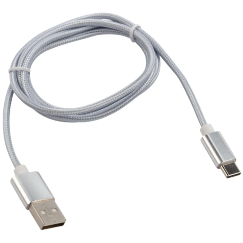 Кабель USB 2.0 - USB Type-C, М/М, 1 м, Rexant, сереб, 18-1899
