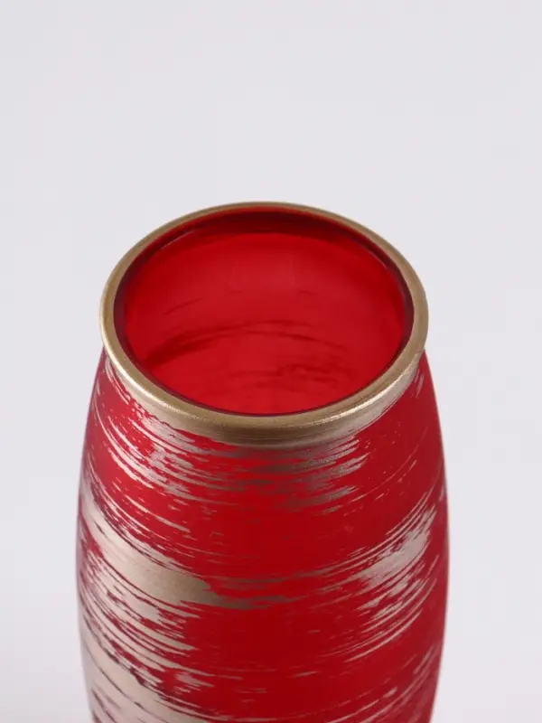 Ваза &laquo;Эстетика&raquo;, рубин, h=25 см, стекло, красная